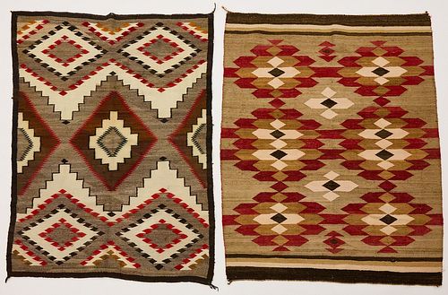 Two Navajo Woven Rugs