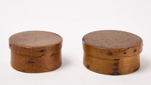 Two Early Round Graduated Pantry Boxes