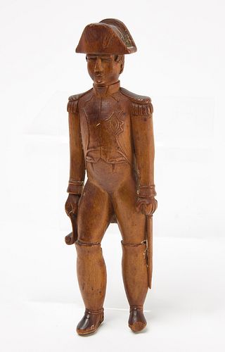 Carved Colonial Soldier Figure