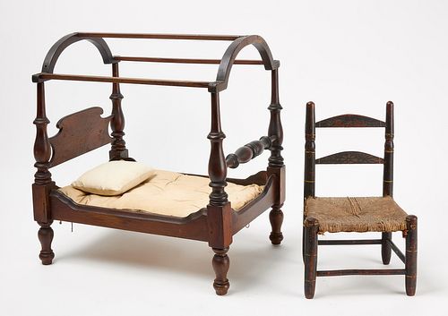 Doll's Bed and Chair