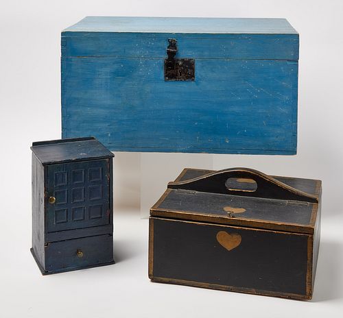 Blue Box, Cutlery Box, Miniature Cupboard
