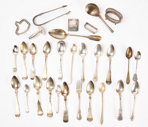 Lot of 30 Mixed Silver Utensils