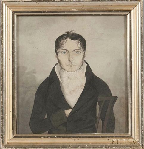 American School, 19th Century      Portrait of a Gentleman Seated in a Chair