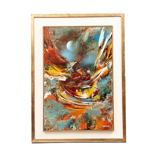 LEONARDO NIERMAN, Wind of springtime, Firmado, Acrílico sobre masonite, 60 x 40 cm