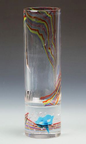 Elio Raffaeli (Italian, b. 1936) Murano Glass Vase