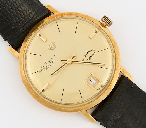 Jules Jurgensen Superthin Automatic 18k Gold Case Watch