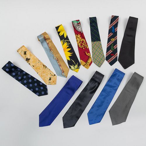 Miscellaneous Group of Ties and Scarves