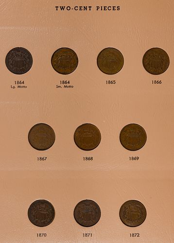 Two-Cent and Nickel Three-Cent Complete Set