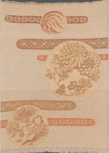 Lot of 3 Japanese Silk Embroidery Textiles