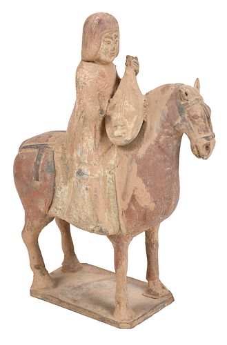 Early Chinese Pottery Horse and Rider
