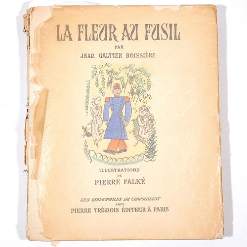 LA FLEUR AU FUSIL by Jean Gautier Boissiere with illustrations by Pierre Falke