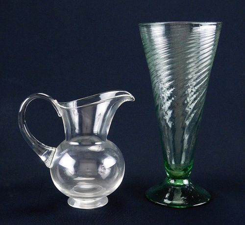 Steuben glass pitcher