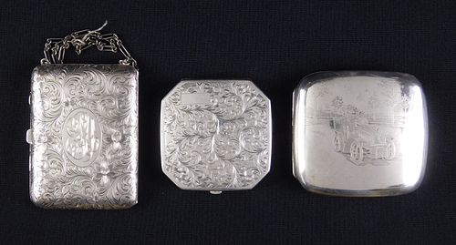 3 Sterling silver Ladies accoutrements