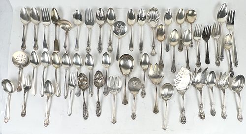 (50 pc) Assorted Sterling SIlver Serving Utensils