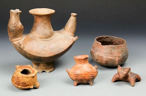 5 Pre Columbian Tairona and Other Cultures Pottery