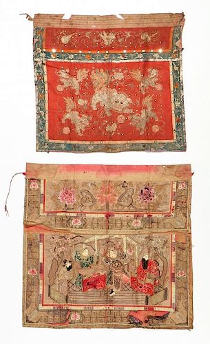 2 Chinese Altar Cloths, Java, Indonesia