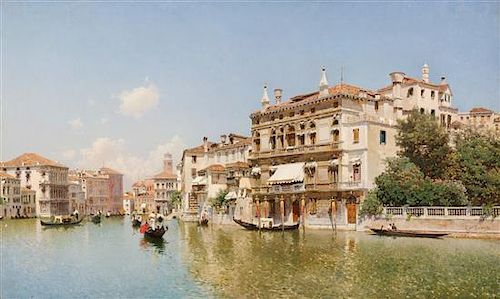 * Federico del Campo, (Peruvian, 1837-1927), Venetian Canal, 1892