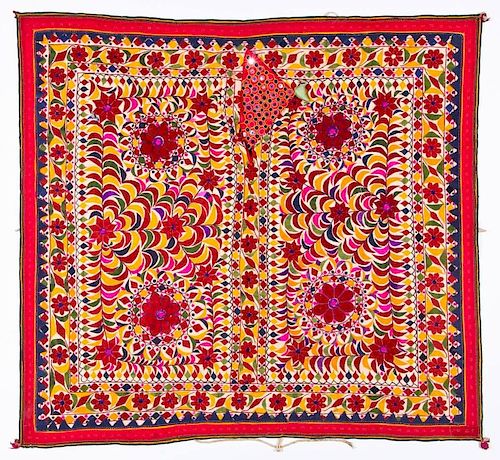 XL Embroidered Chakla Cloth, Gujarat, India