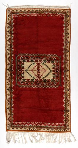 Vintage Moroccan Rug: 3'6'' x 6'8'' (107 x 203 cm)