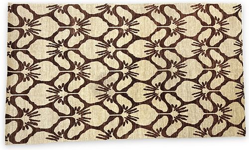 Afghani Hand Knotted Lily Rug 10'x6'