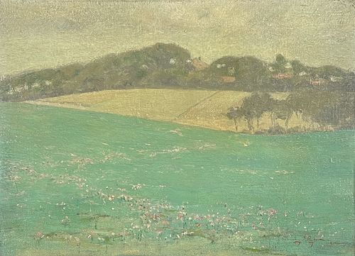 Chauncey Foster Ryder Oil On Canvas Board 1902