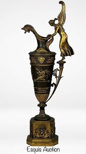 Claude Galle- Bronze Napoleon Empire Ewer/ Pitcher
