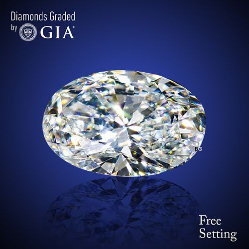 5.05 ct, F/VS2, Oval cut GIA Graded Diamond. Appraised Value: $568,100 