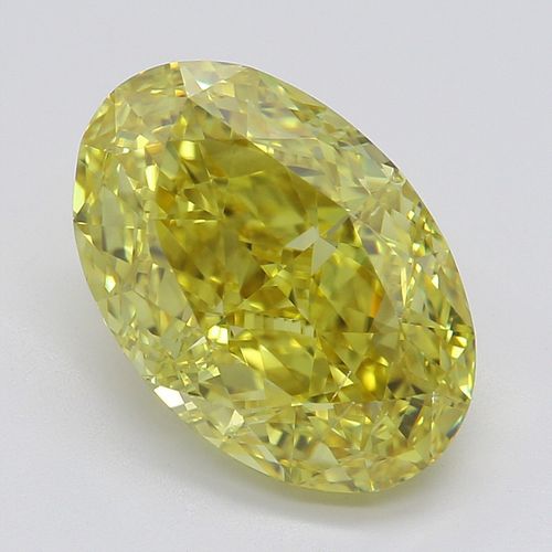 3.02 ct, Natural Fancy Vivid Yellow Even Color, SI1, Oval cut Diamond (GIA Graded), Appraised Value: $319,800 