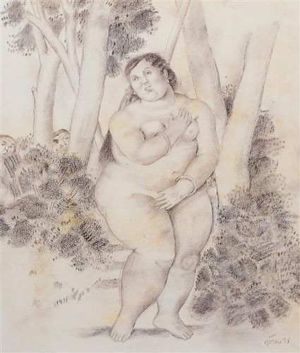 * Fernando Botero, (Columbian, 1932), Nude, 1998