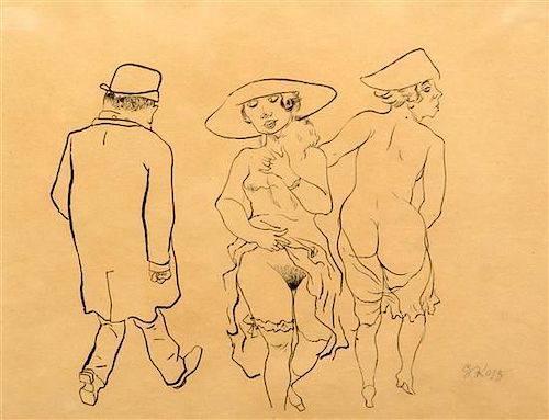 * George Grosz, (German, 1893-1959), Promenade, 1922