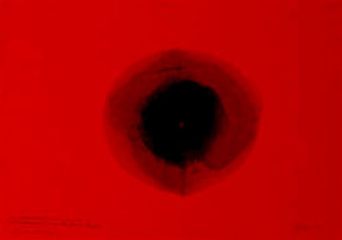 * Otto Piene, (German, 1928-2014), Black Dot, 1964