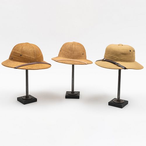 Group of Three Safari Hats