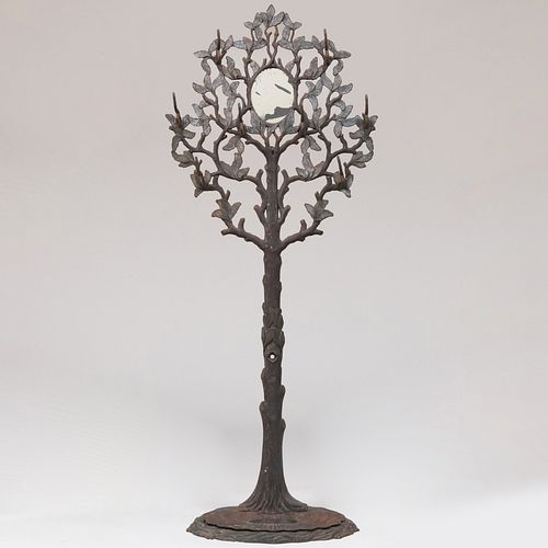 Victorian Cast Iron Tree Form Hat and Coat Stand