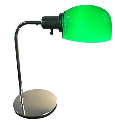 IMO NESSEN Desk Lamp W/ Emerald Light Shade