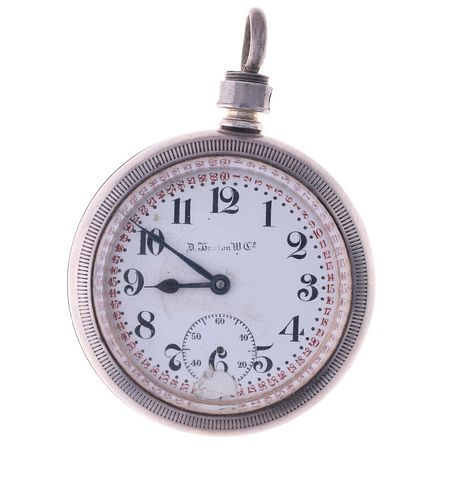 D. Hanlon W. Co. 21 Jewel Sterling Silver Watch