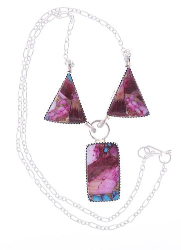 Navajo Jennifer Begay Mojave Turquoise Necklace