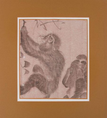 JAPANESE SCHOOL:  A GROUP OF FIVE ANIMAL DRAWINGS