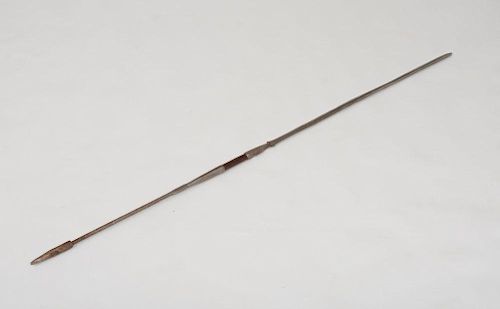 AFRICAN WOOD AND IRON DOUBLE ENDED SPEAR