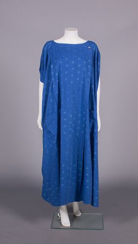 ISSEY MIYAKE BLUE COTTON DRESS, JAPAN, 1986