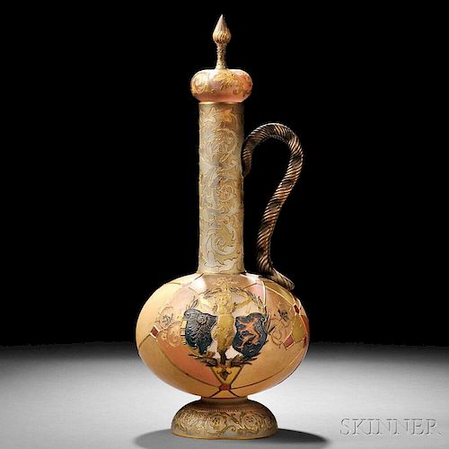Mount Washington Royal Flemish Art Glass Jug