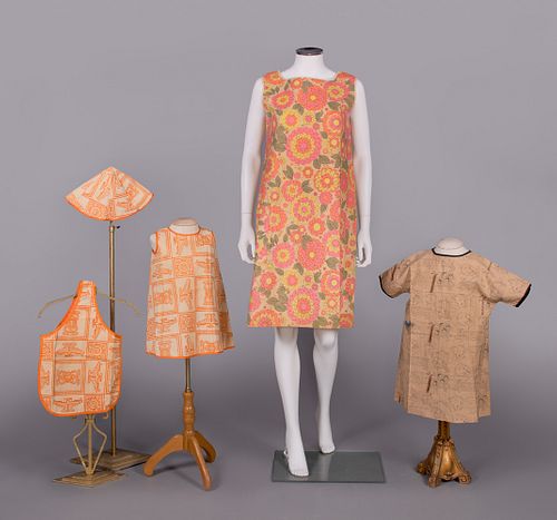 THREE PAPER DRESSES, USA, 1960s
