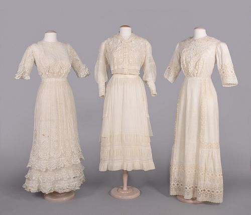 THREE TEA DRESSES, NEW YORK, 1911-1917