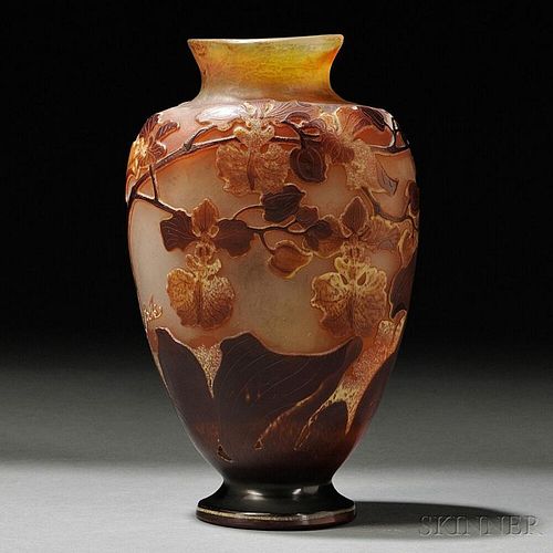 Galle Cameo Glass Vase
