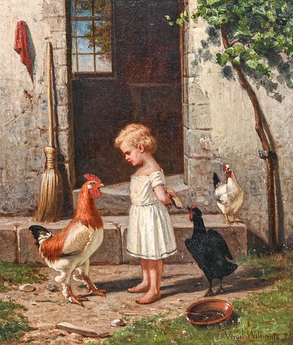 Virgil Williams Napa Farmyard Painting 1875