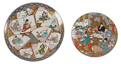 Two Large Japanese Imari Chargers