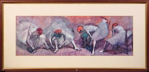Edgar Degas: Dancers Tying Shoes