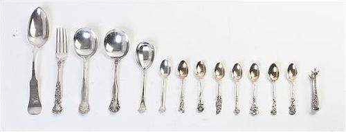 * A Group of American Silver Flatware Articles,