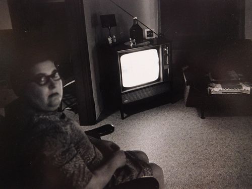 Robert Rosenthal: Untitled (Woman Watching TV), 1971
