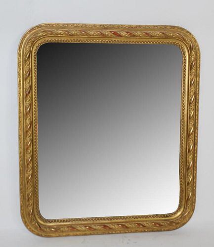 French gold leaf mirror