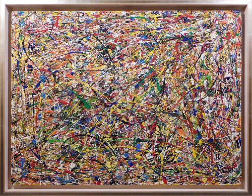 Jackson Pollock, Manner of : Abstract Composition